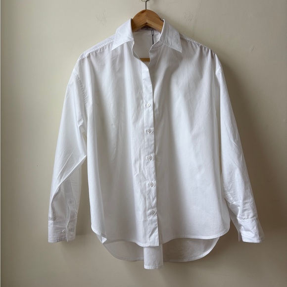 NWT Artiza Oversized Classic White Button-Up Shirt - Picture 12 of 12